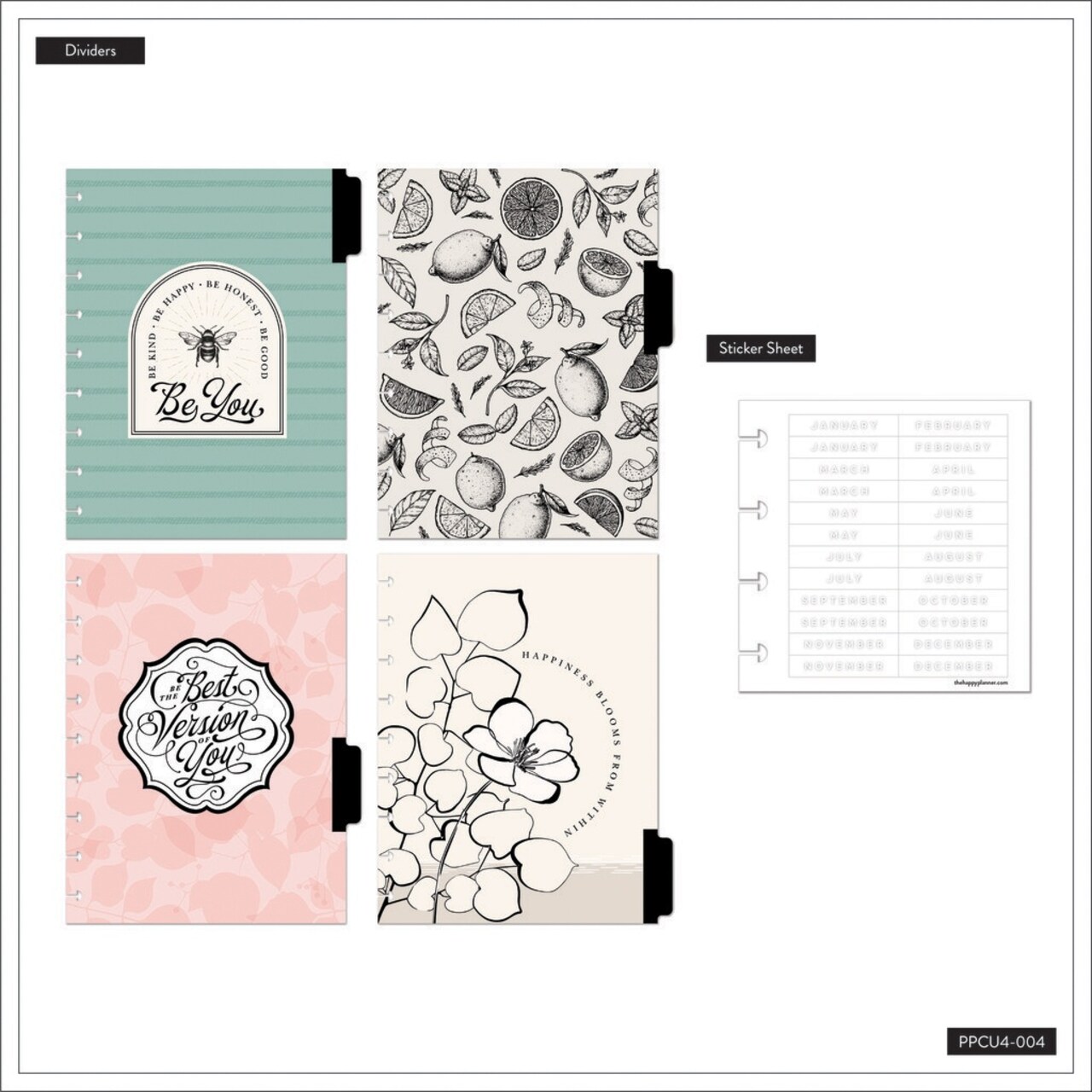 Happy Planner Classic Undated 4-Month Planner-Modern Farmhouse
